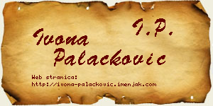 Ivona Palačković vizit kartica